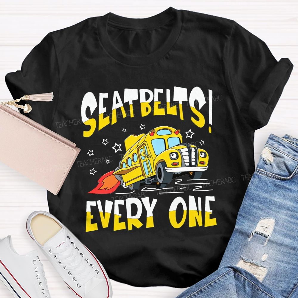 Magic School Bus Seatbelts Everyone T-shirt