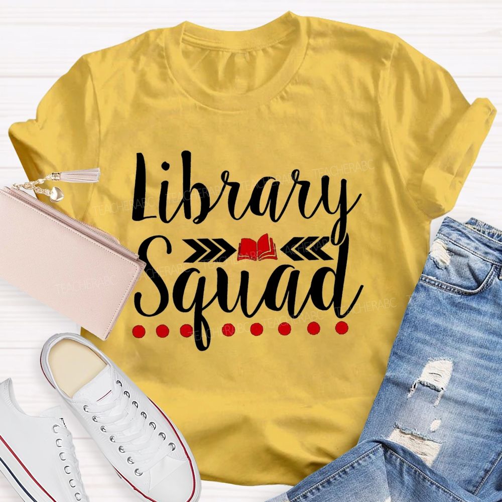 Library Squad Love Books Teacher T-shirt