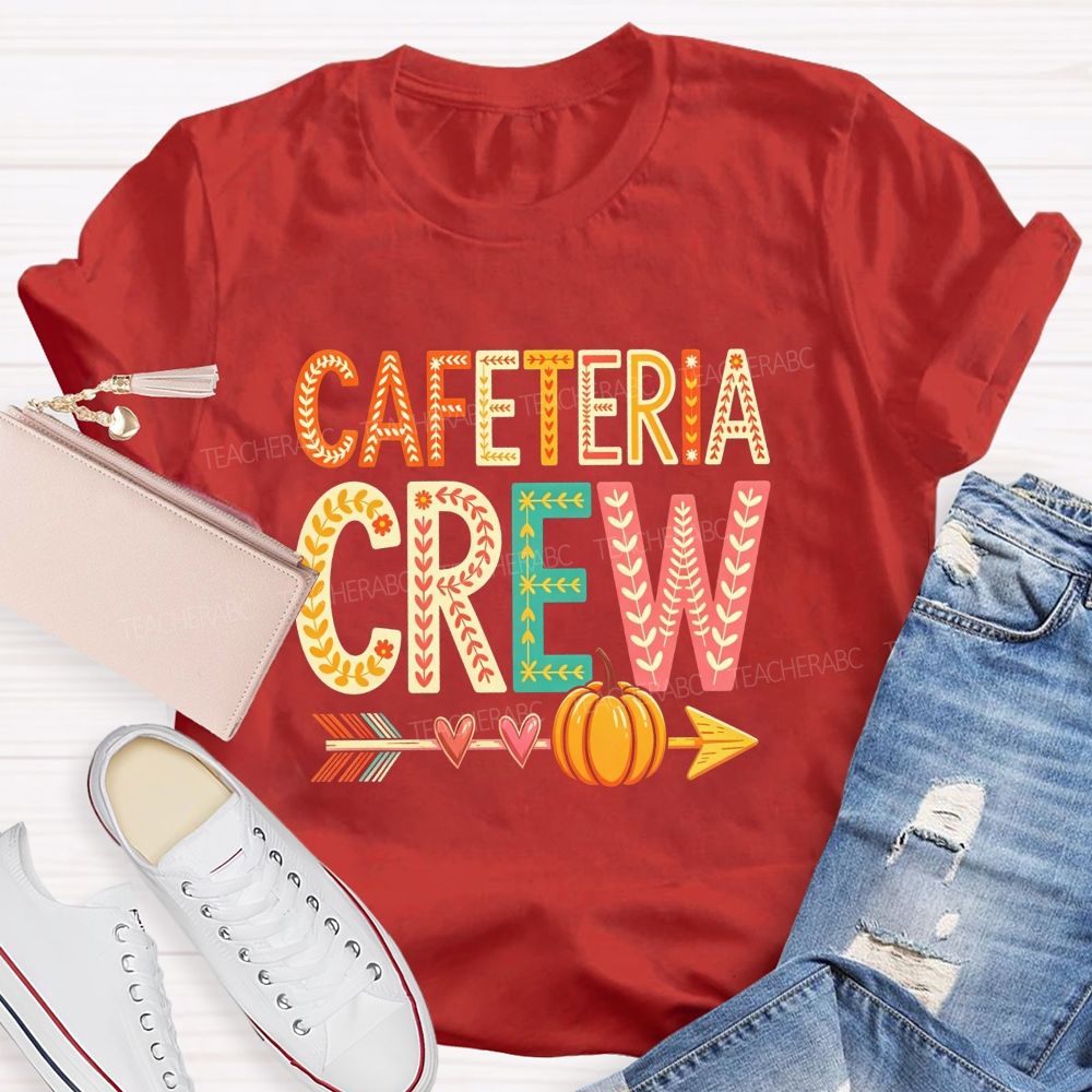 Cafeteria Crew Fall Beepumpkin Teacher T-Shirt