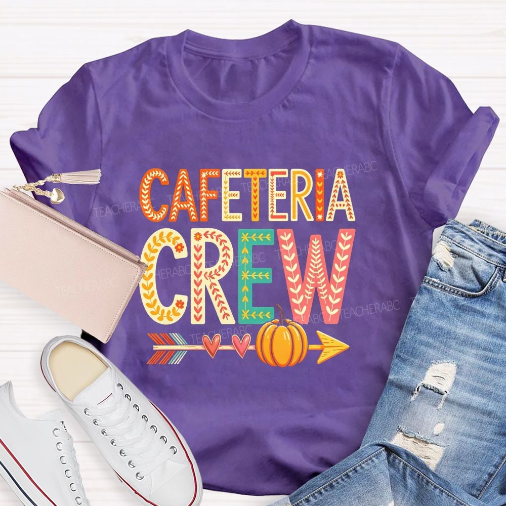 Cafeteria Crew Fall Beepumpkin Teacher T-Shirt