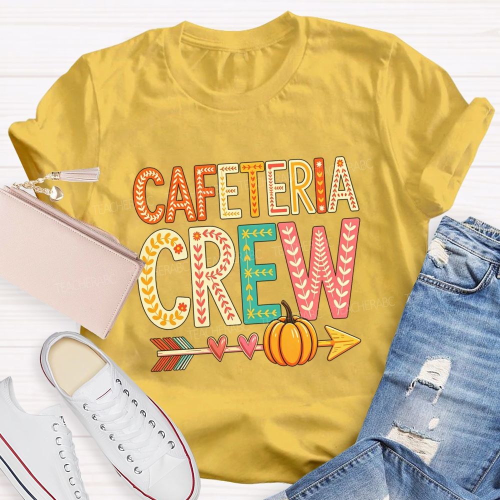 Cafeteria Crew Fall Beepumpkin Teacher T-Shirt