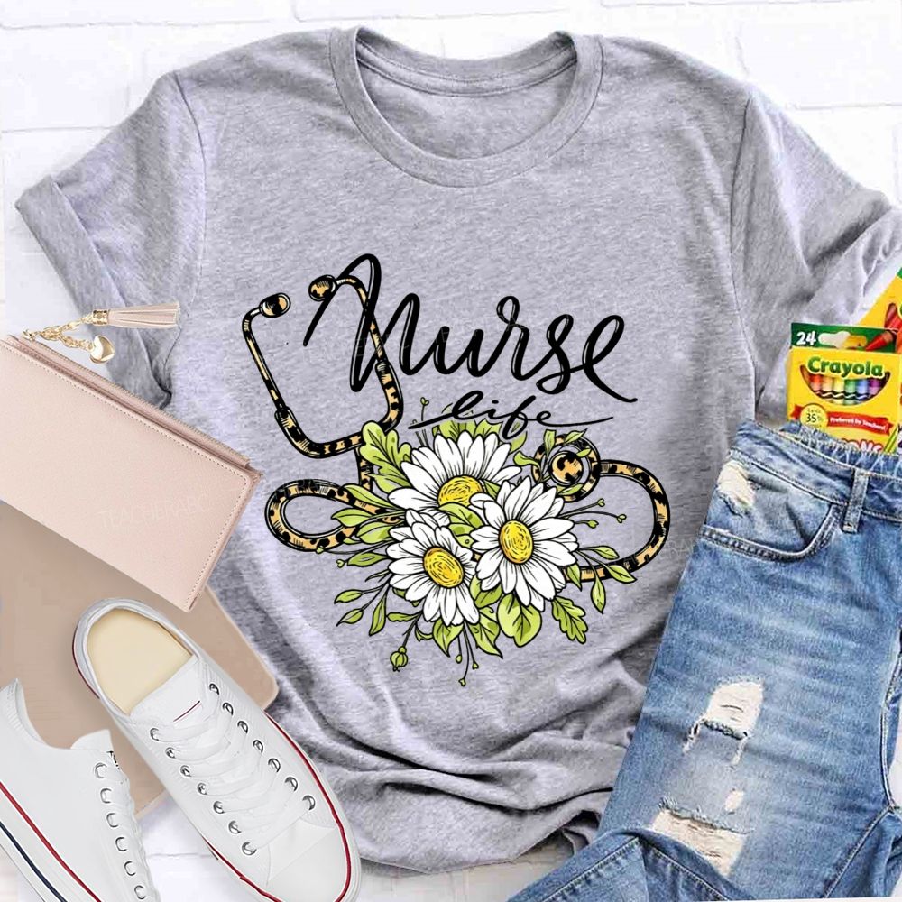 Nurse Life Powered By Compassion And Coffee T-shirt