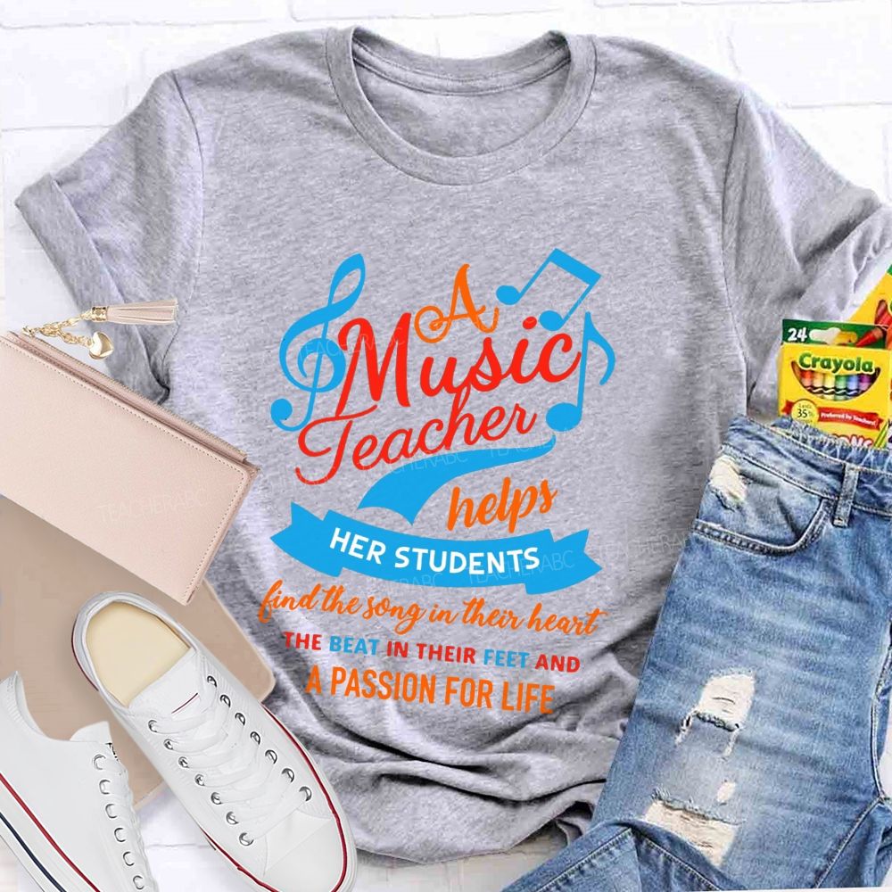 A Music Teacher Helps Her Students Find The Song In Their Heart T-shirt