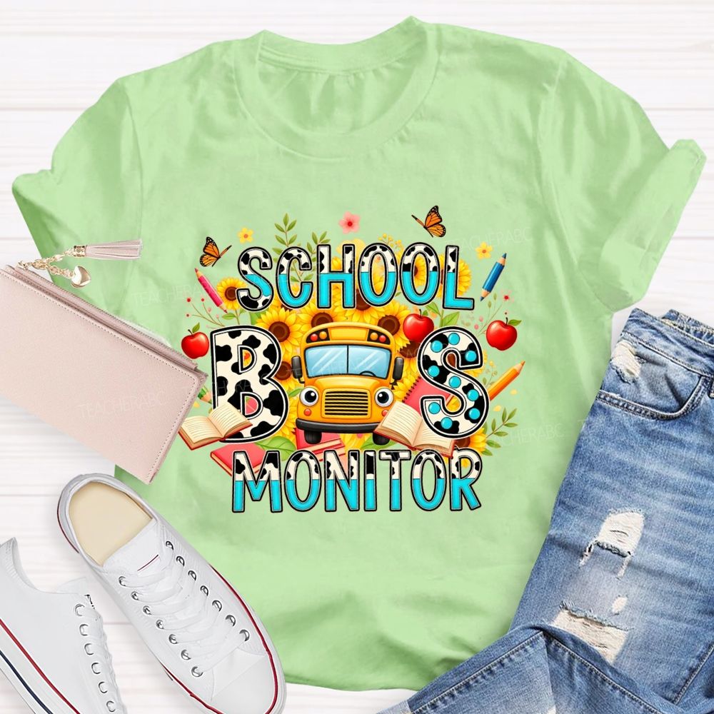 School Bus Monitor Life T-shirt