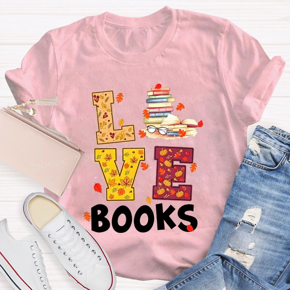 Fall In Love With Books All Over Again One Page At A Time T-shirt