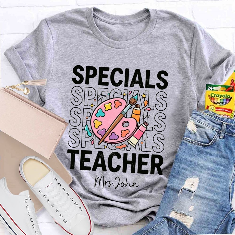 Personalized Name Specials Art Teacher T-Shirt