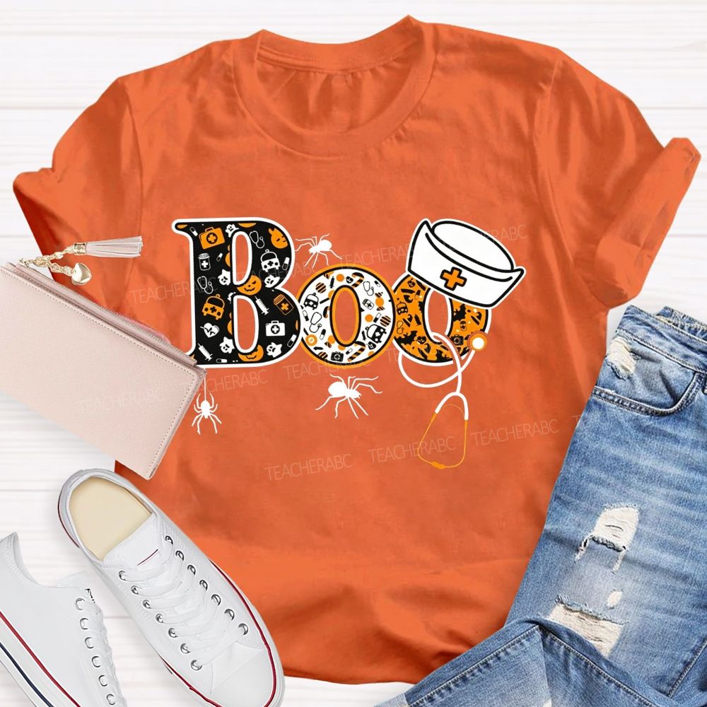 Spooky Boo Nurse Life Halloween T-shirt
