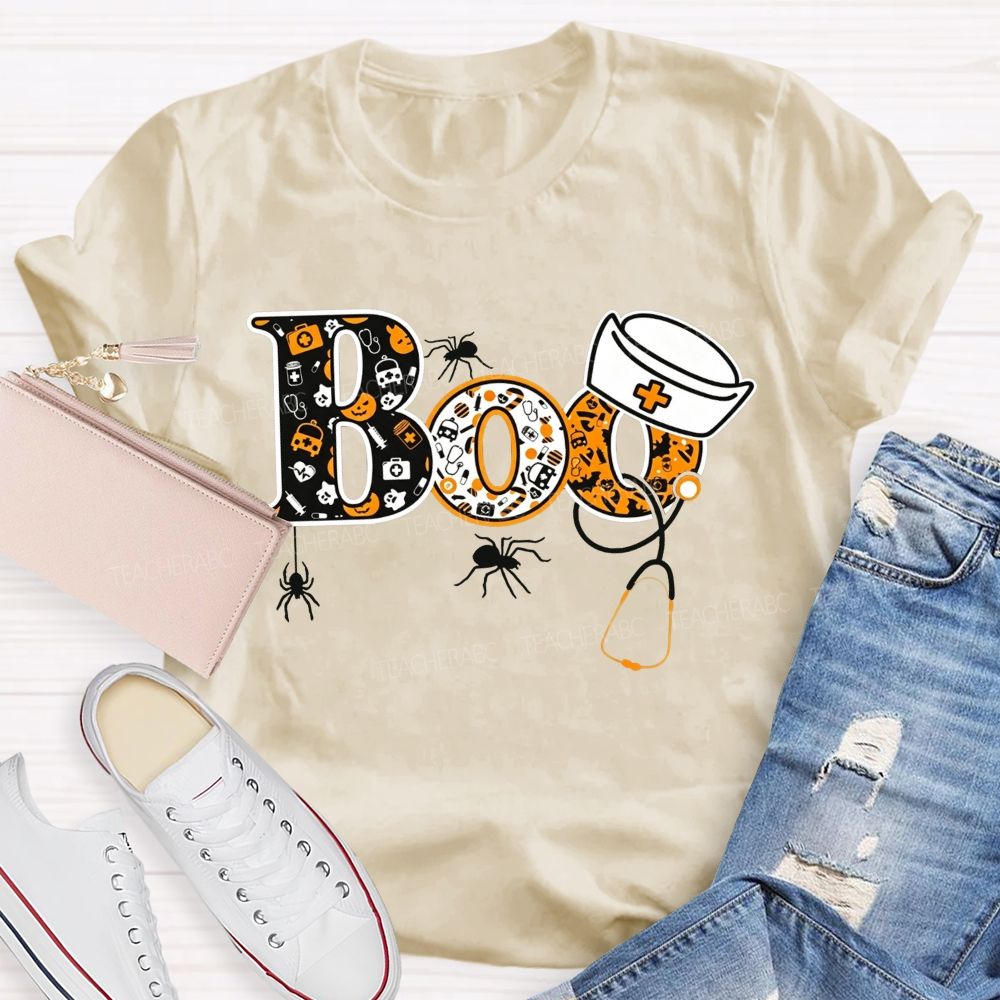 Spooky Boo Nurse Life Halloween T-shirt