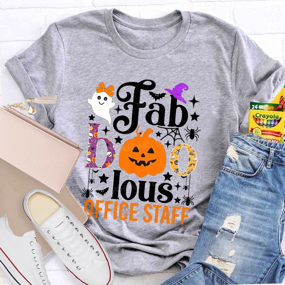 Faboolous Office Staff Halloween Spooky Vibes T-shirt