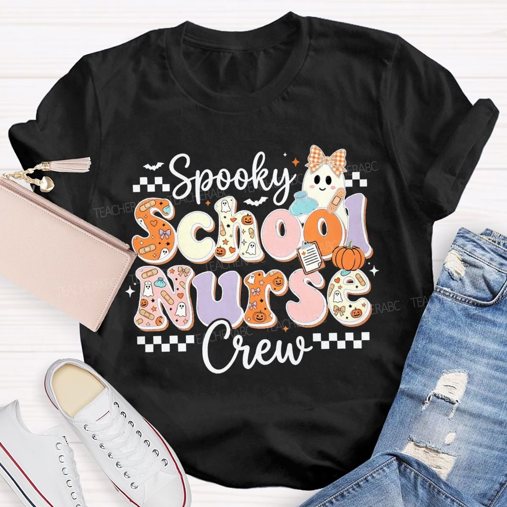 Spooky School Nurse Crew Halloween T-shirt