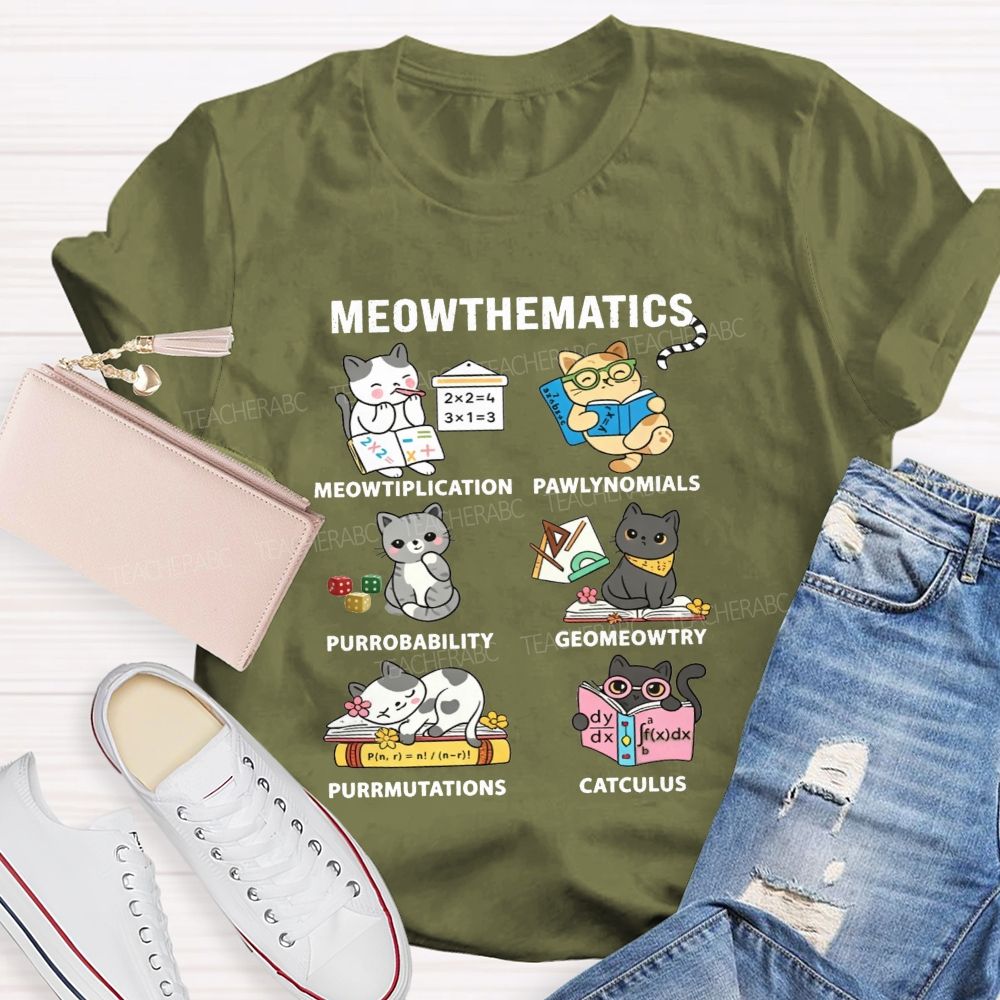 Mathematics Multiplication Polynomials Probability Permutations Calculus Teacher T-shirt