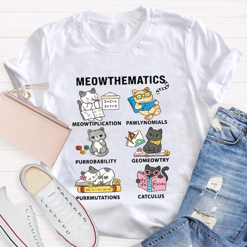 Mathematics Multiplication Polynomials Probability Permutations Calculus Teacher T-shirt