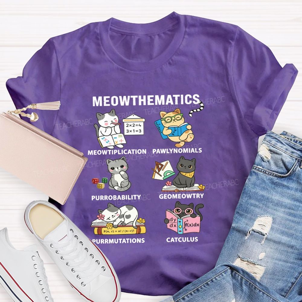 Mathematics Multiplication Polynomials Probability Permutations Calculus Teacher T-shirt