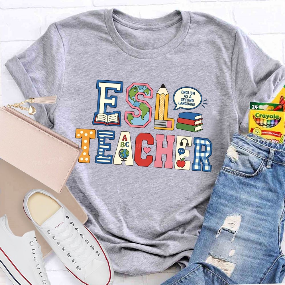 Esl Teaching English Worldwide Teacher T-shirt
