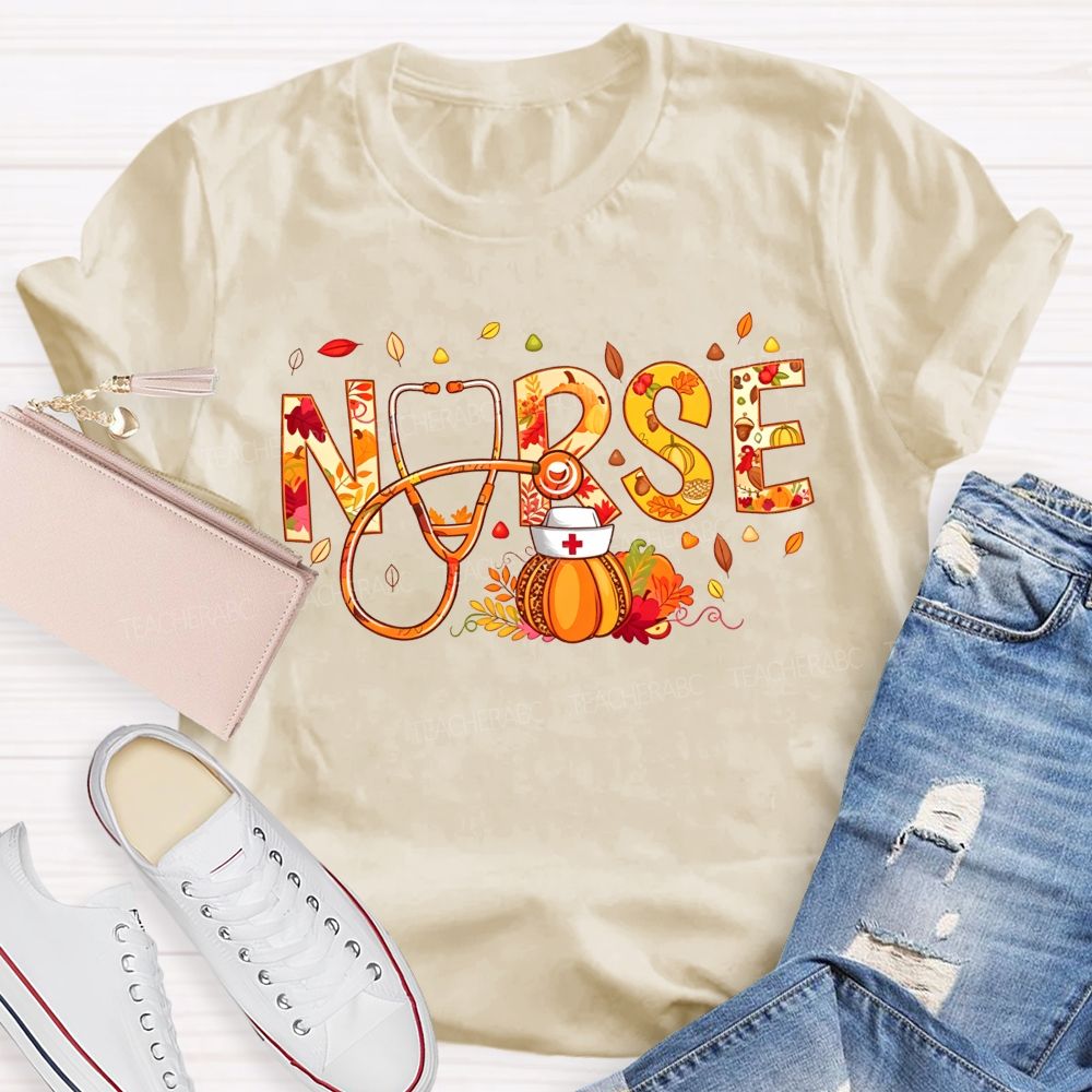 Fall Nurse Vibes My Favorite Season As A Nurse T-shirt
