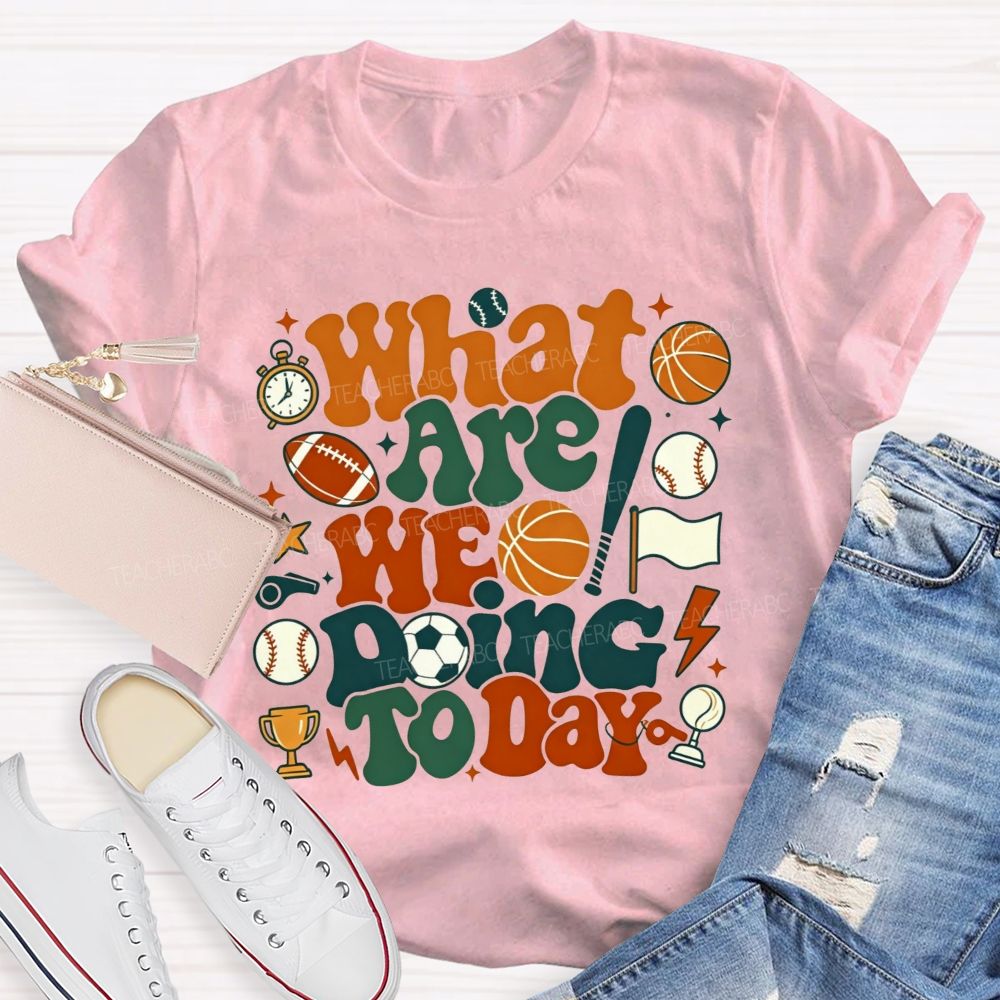 What Are We Doing Today Pe Teacher Vibes T-shirt