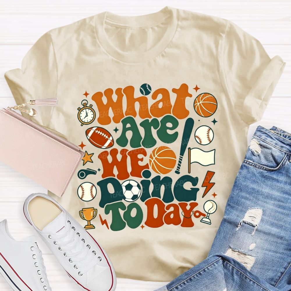 What Are We Doing Today Pe Teacher Vibes T-shirt
