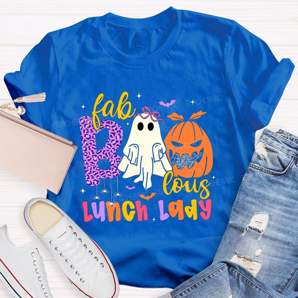 Fabbolous Lunch Lady Spooky Halloween Season T-shirt