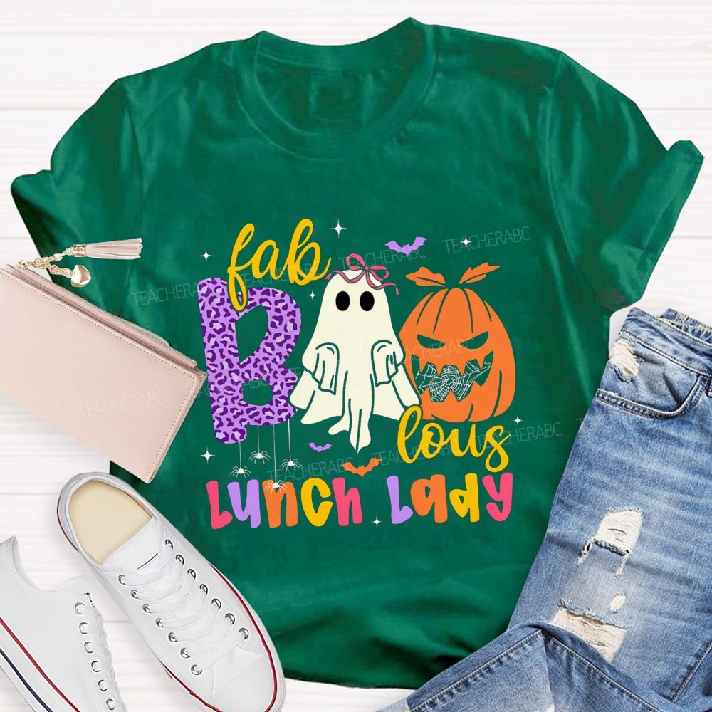 Fabbolous Lunch Lady Spooky Halloween Season T-shirt