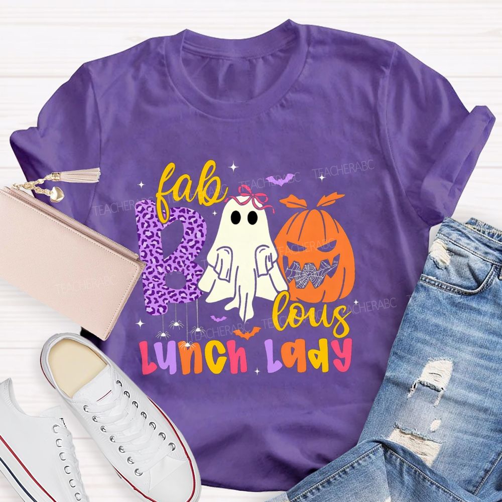 Fabbolous Lunch Lady Spooky Halloween Season T-shirt