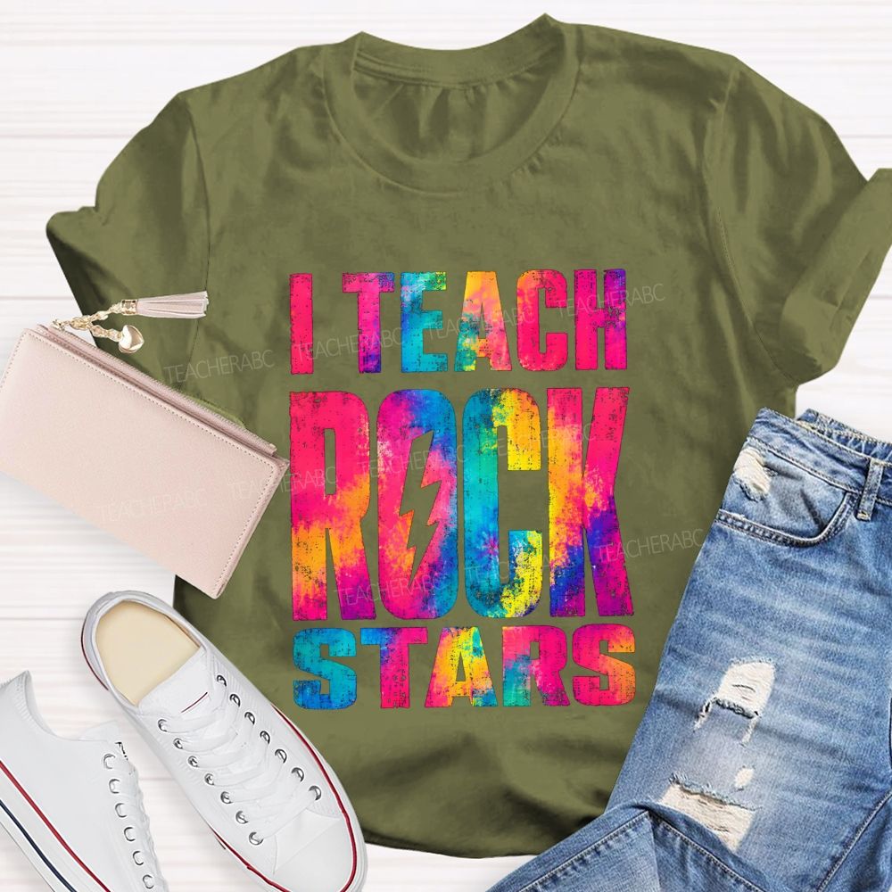 I Teach Rock Stars Music Teacher Vibe T-shirt