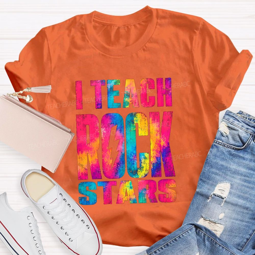 I Teach Rock Stars Music Teacher Vibe T-shirt