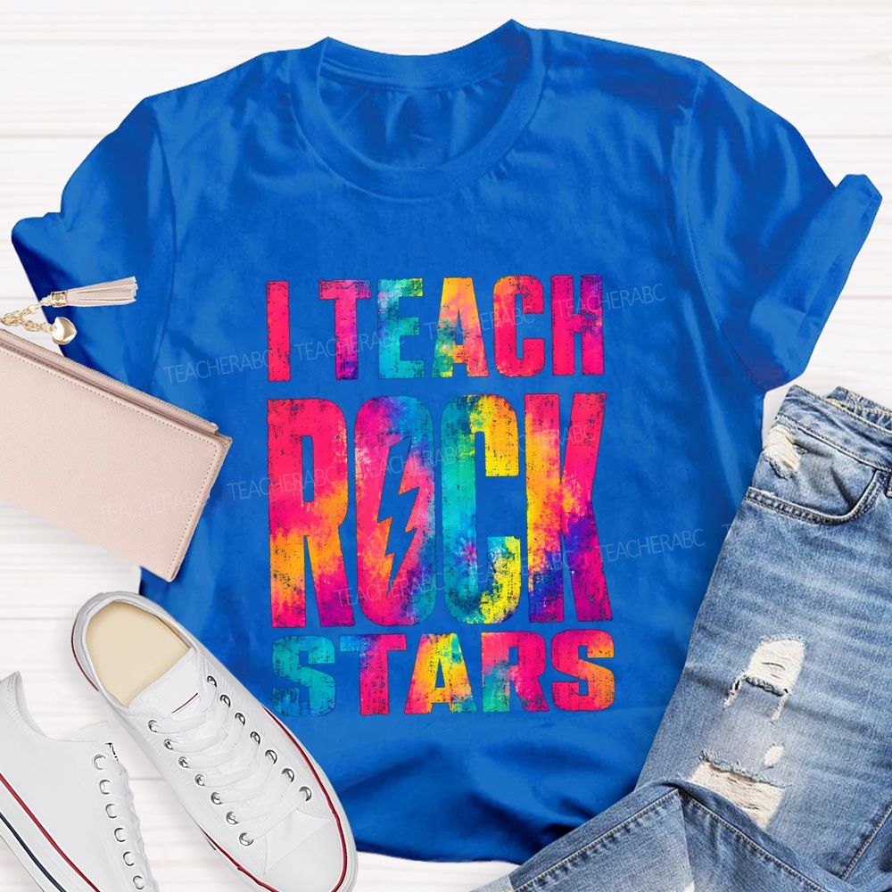 I Teach Rock Stars Music Teacher Vibe T-shirt