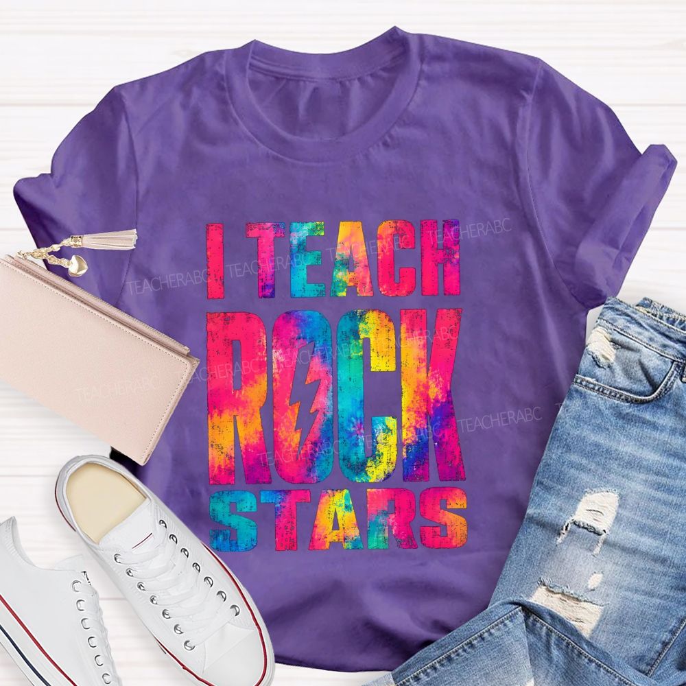 I Teach Rock Stars Music Teacher Vibe T-shirt