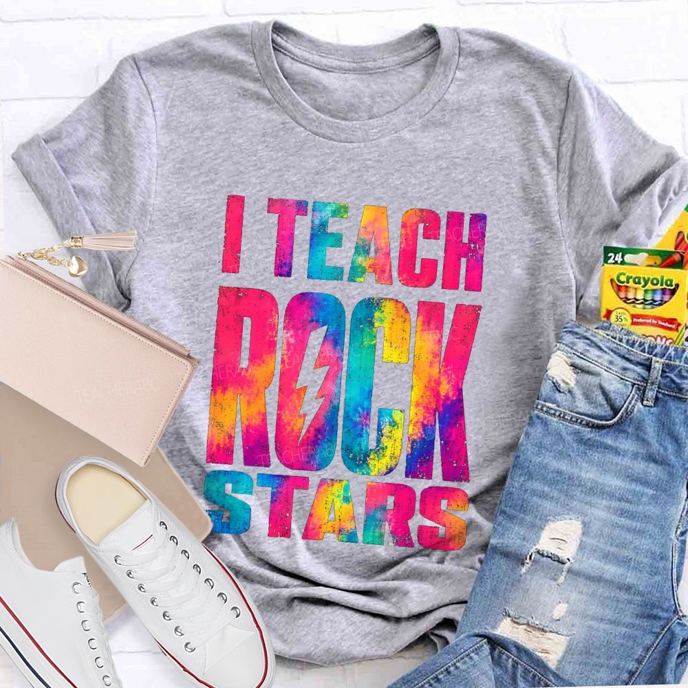 I Teach Rock Stars Music Teacher Vibe T-shirt
