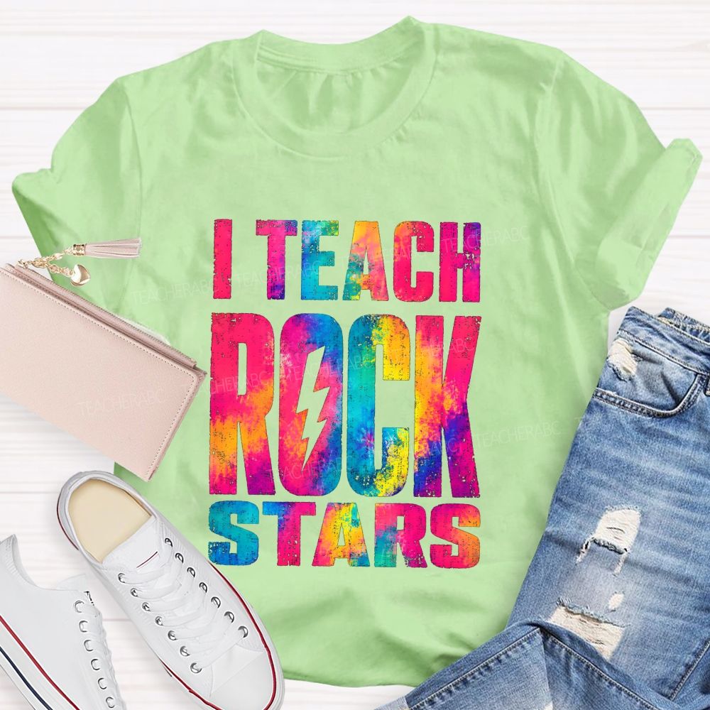 I Teach Rock Stars Music Teacher Vibe T-shirt