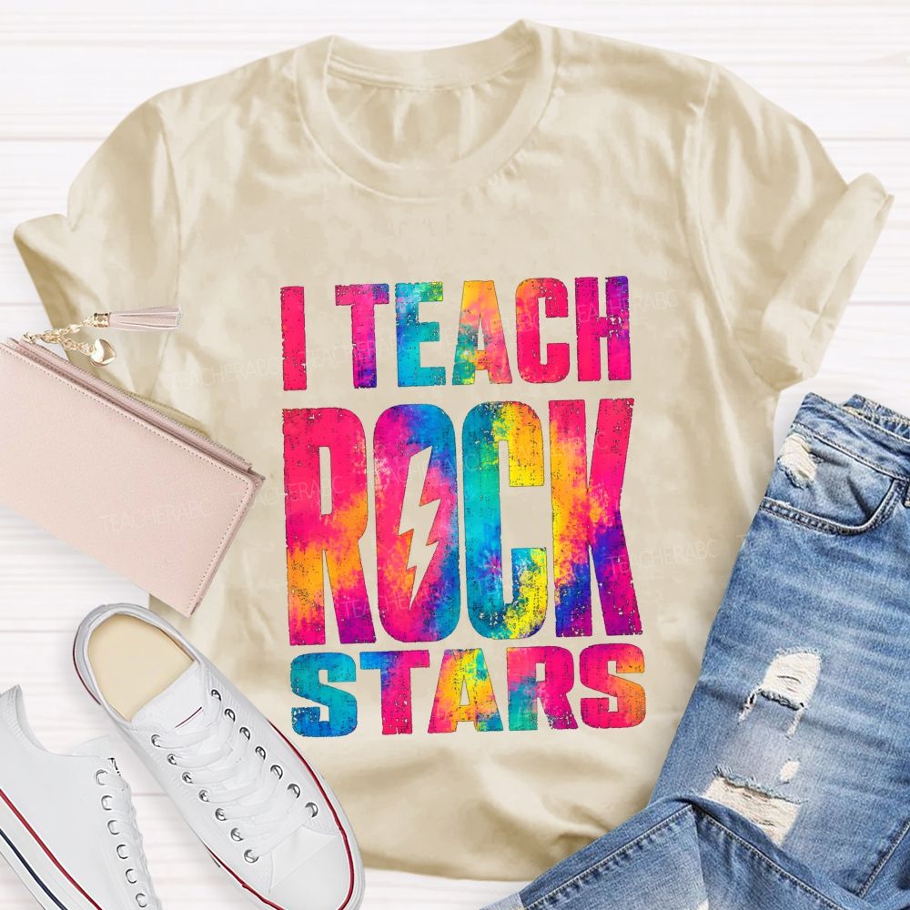 I Teach Rock Stars Music Teacher Vibe T-shirt