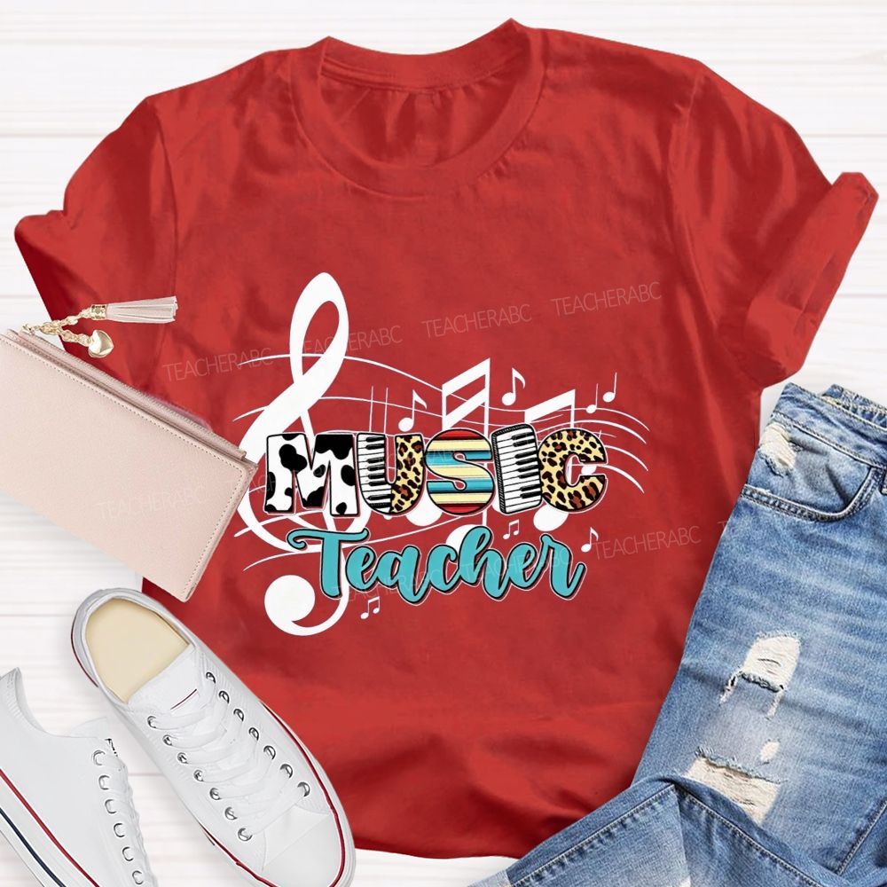 Making Melodies Daily Music Teacher At Heart T-shirt