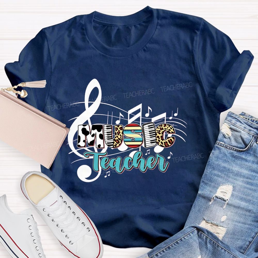 Making Melodies Daily Music Teacher At Heart T-shirt