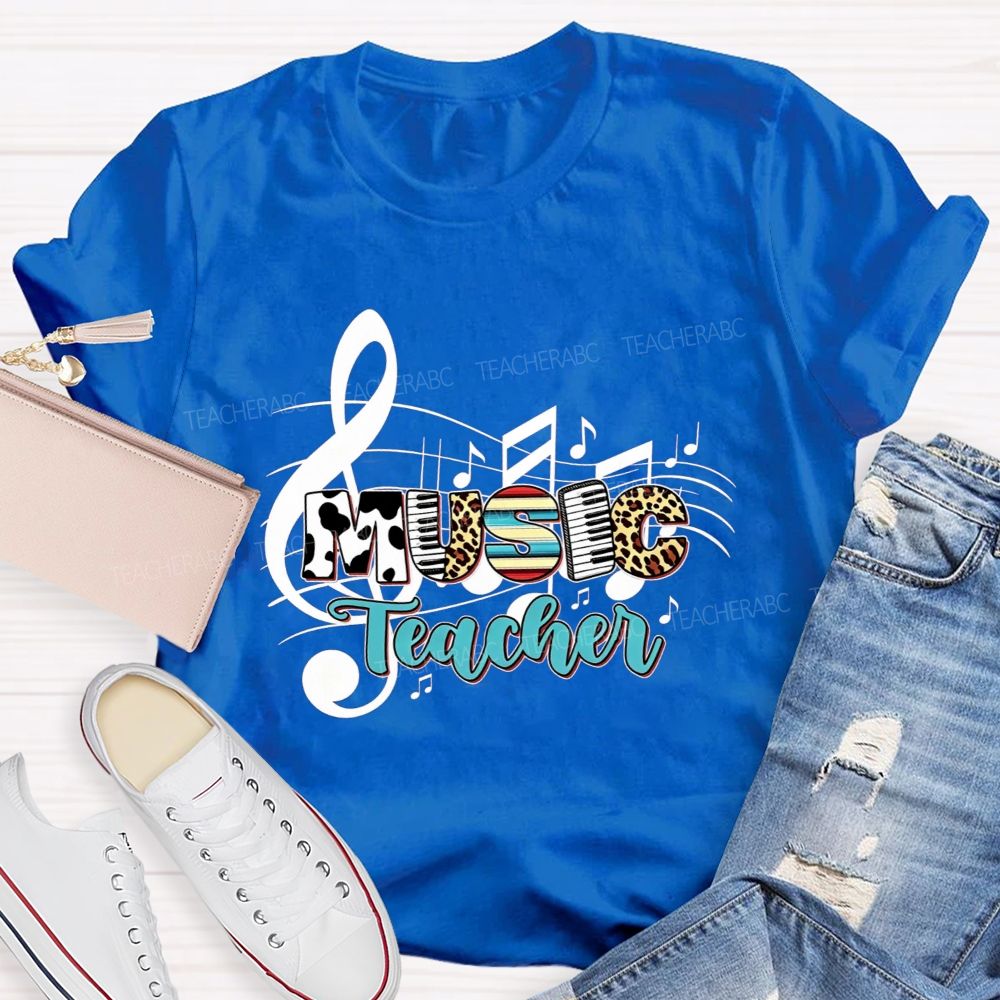 Making Melodies Daily Music Teacher At Heart T-shirt