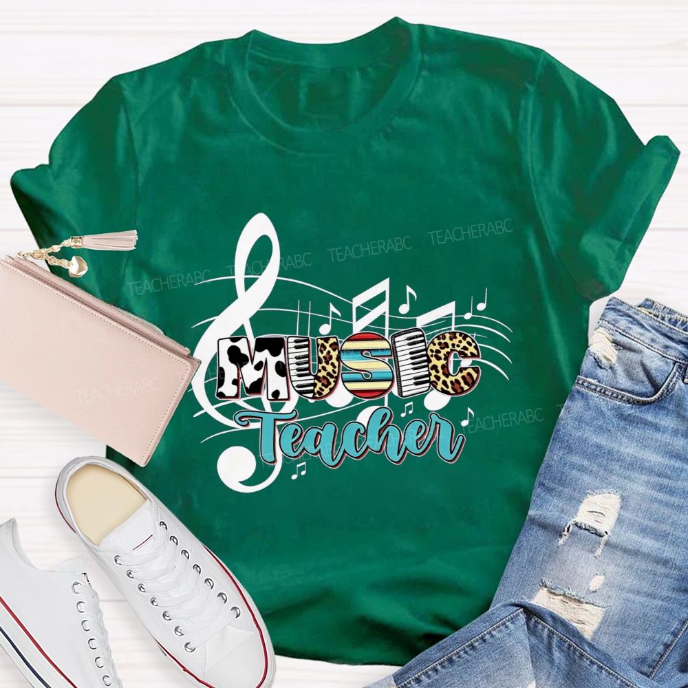 Making Melodies Daily Music Teacher At Heart T-shirt
