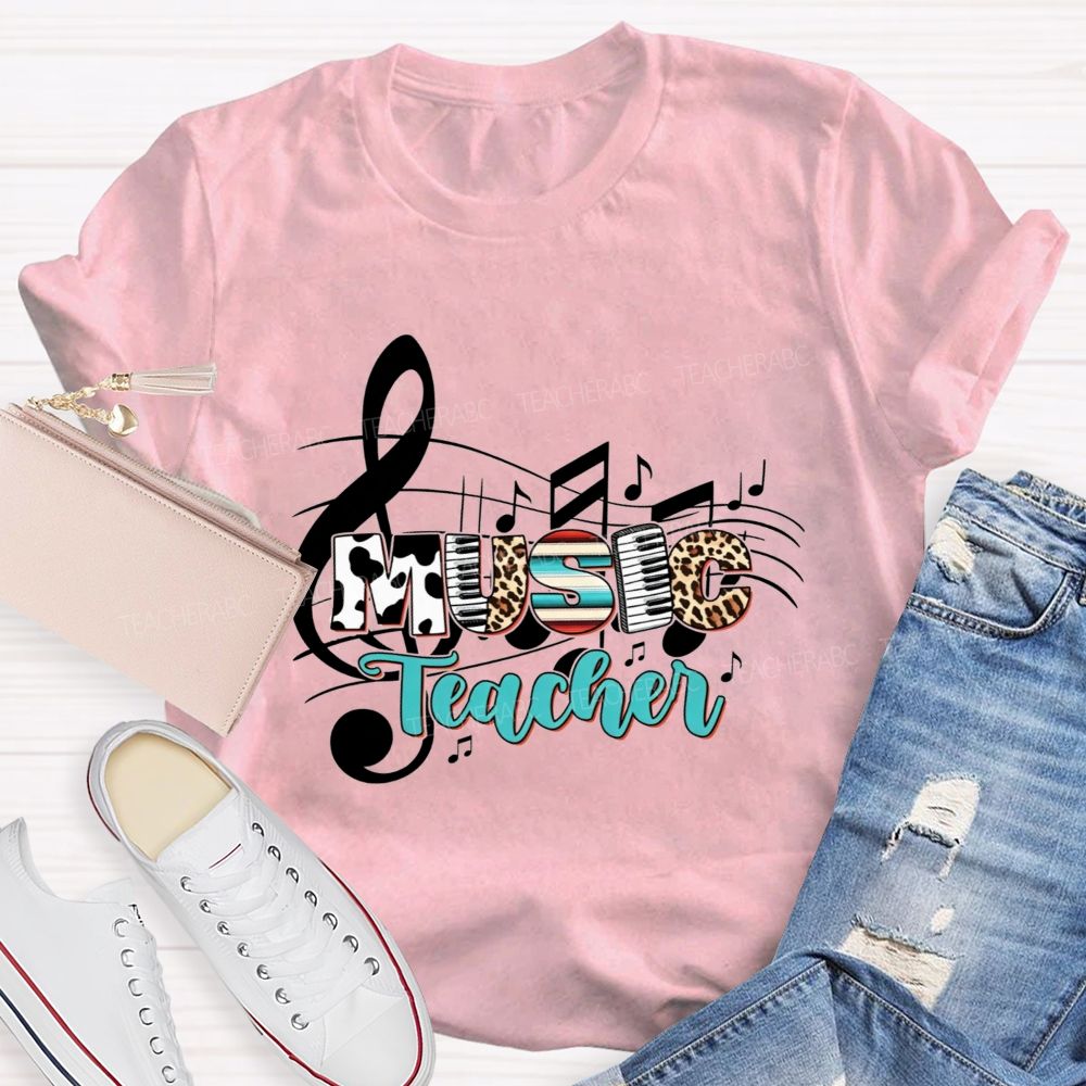 Making Melodies Daily Music Teacher At Heart T-shirt