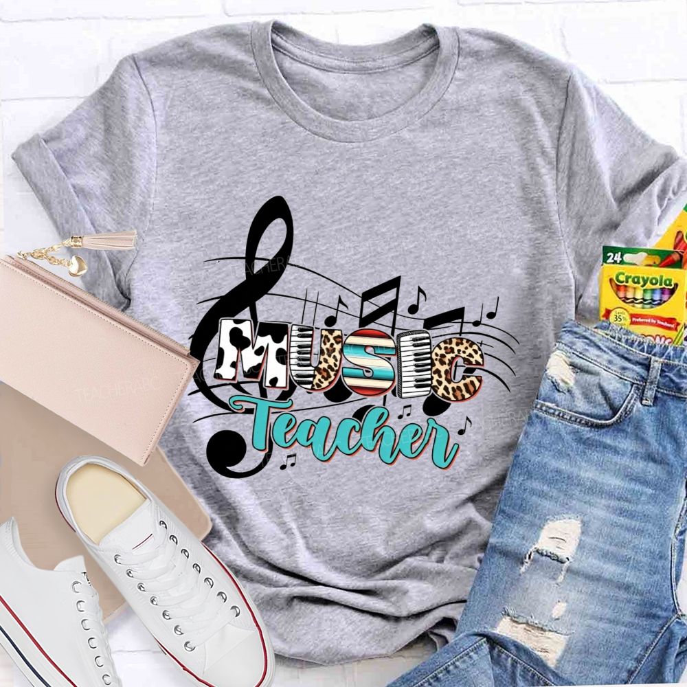 Making Melodies Daily Music Teacher At Heart T-shirt
