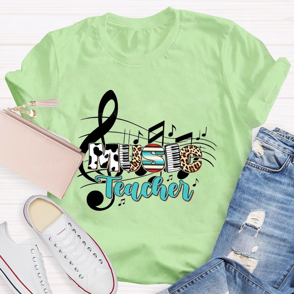 Making Melodies Daily Music Teacher At Heart T-shirt