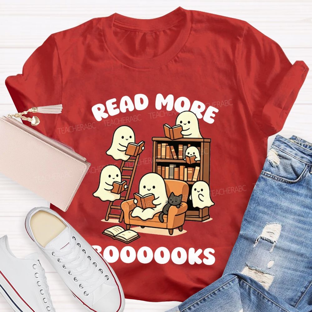 Read More Booooks Cute Ghost Teacher T-Shirt