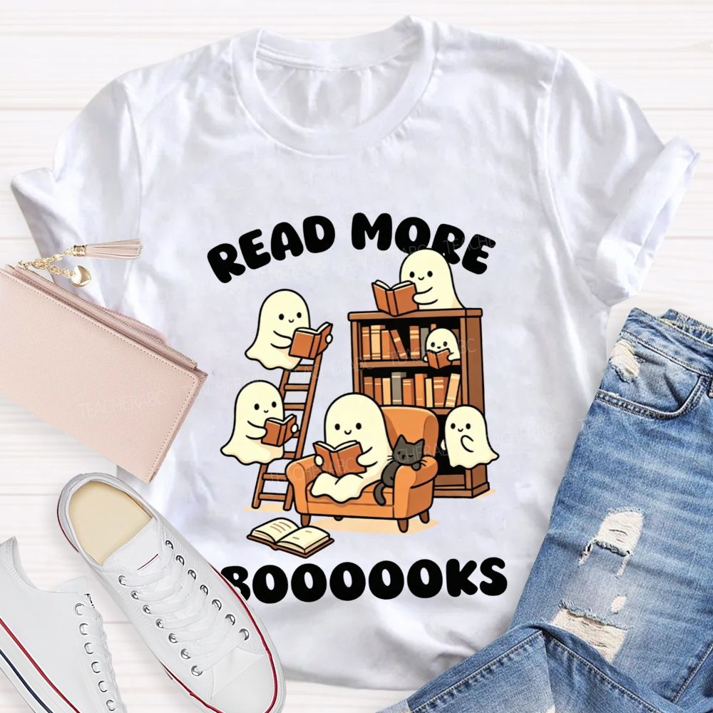 Read More Booooks Cute Ghost Teacher T-Shirt