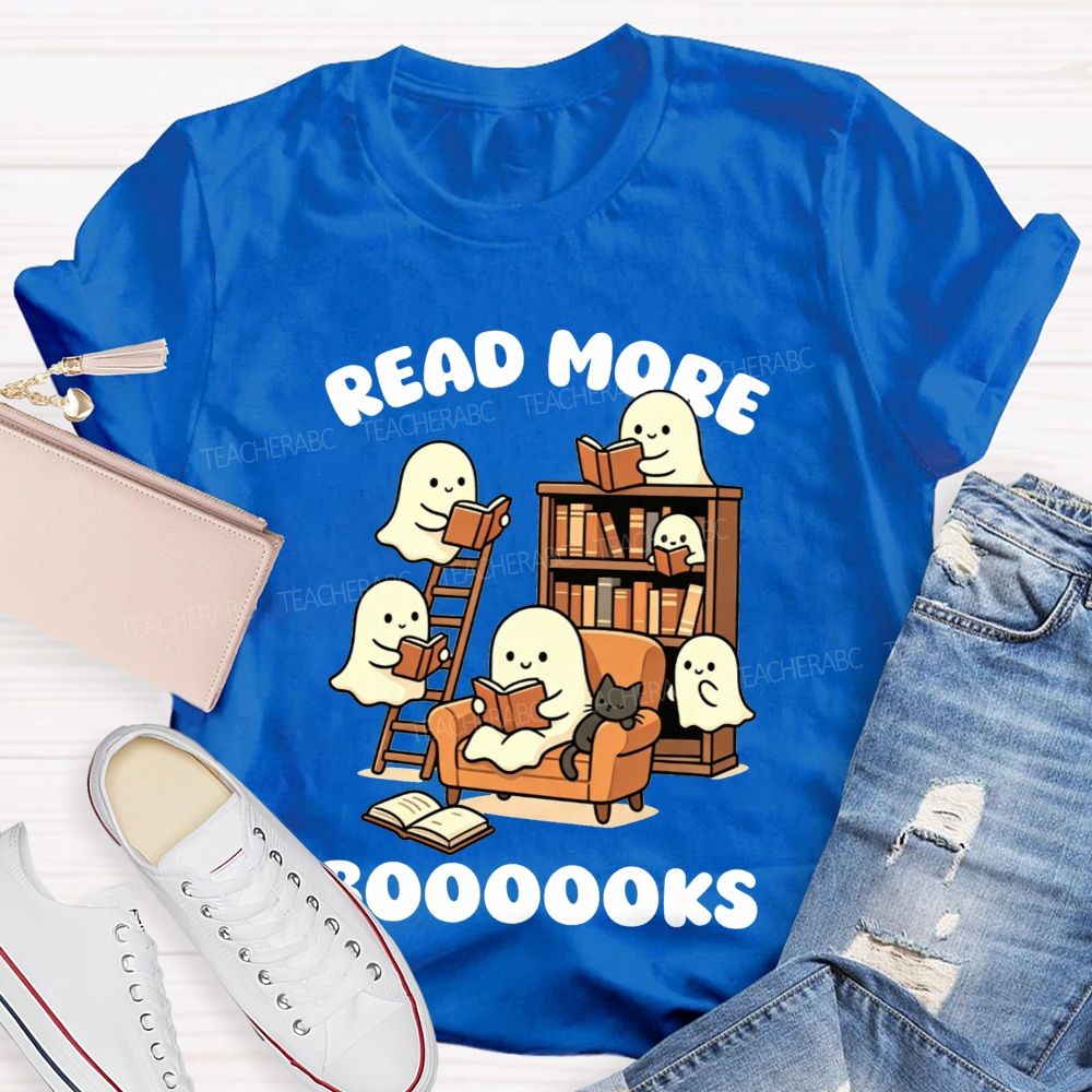 Read More Booooks Cute Ghost Teacher T-Shirt