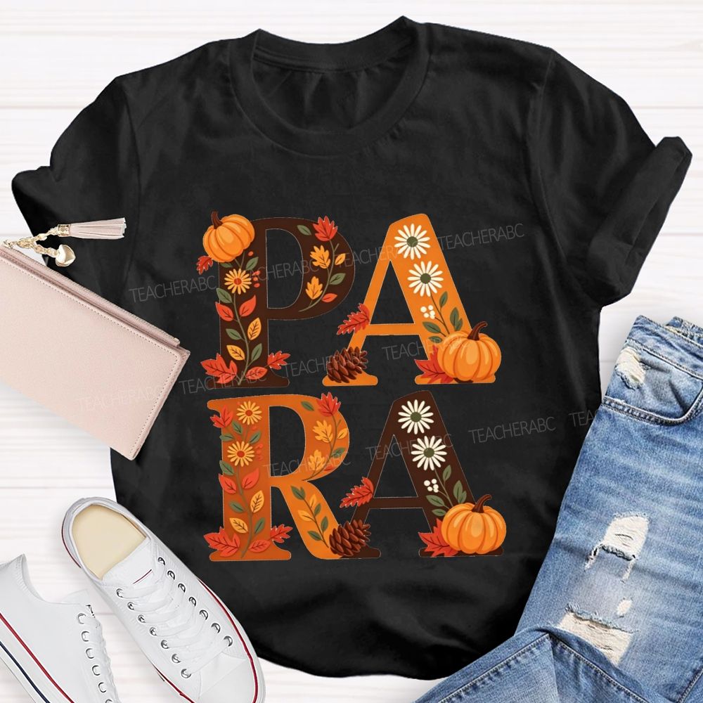 Halloween Best Para Ever Spooky Halloween Fall Teacher T-shirt