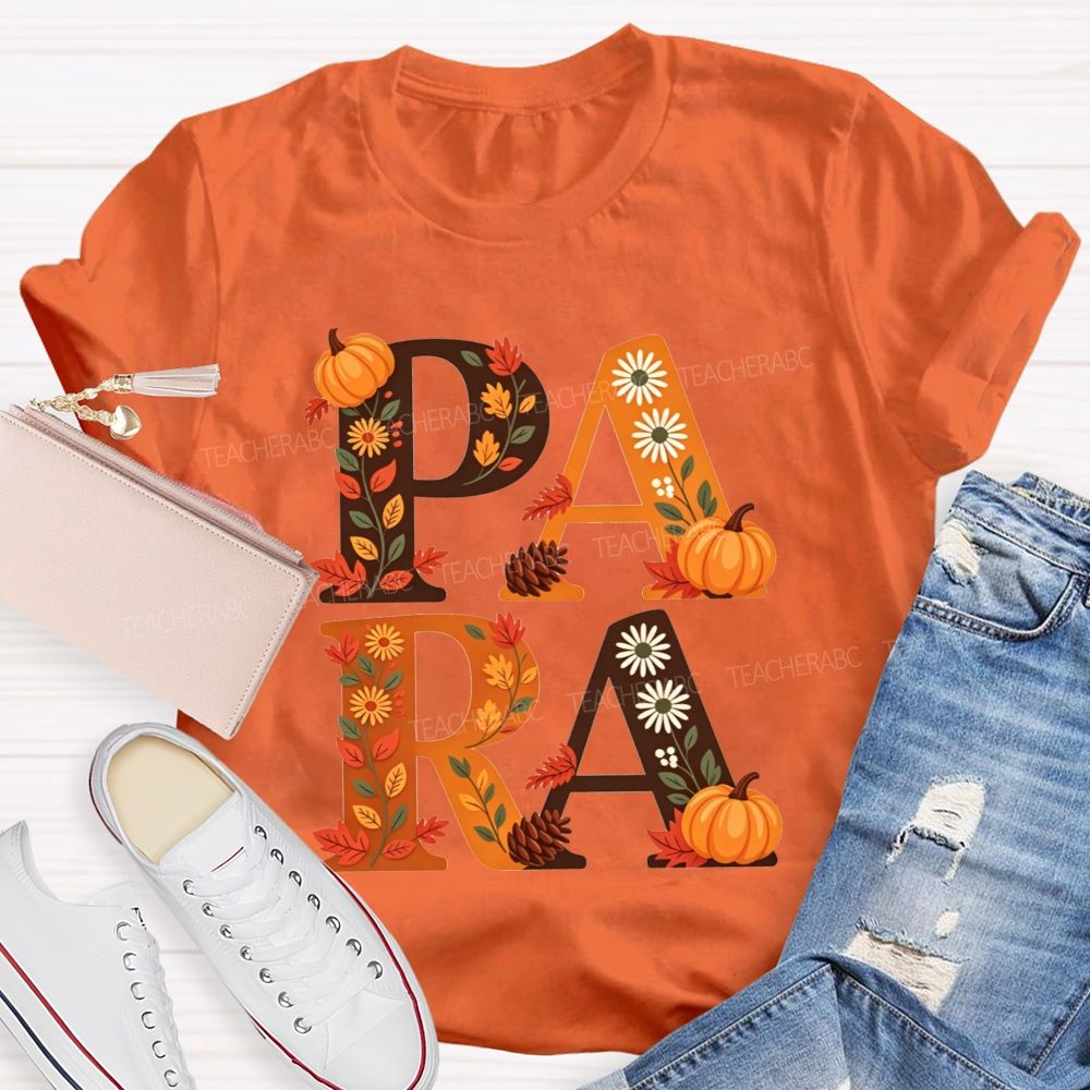 Halloween Best Para Ever Spooky Halloween Fall Teacher T-shirt