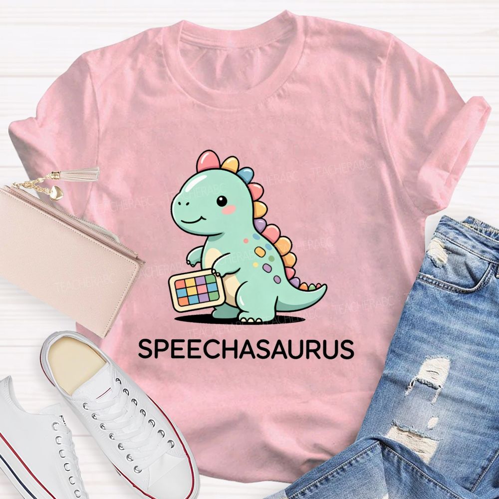 Speechasaurus Speech Therapist Dinosaur Vibes Teacher T-shirt