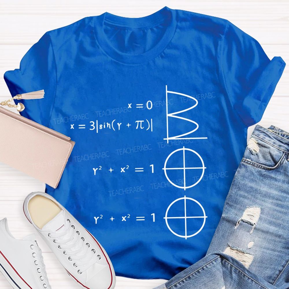 Math Makes Boo Formula Graphic Halloween Teacher T-shirt