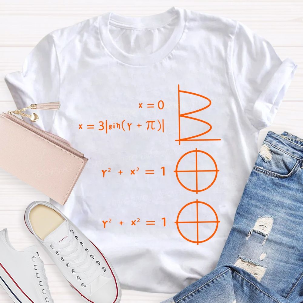 Math Makes Boo Formula Graphic Halloween Teacher T-shirt