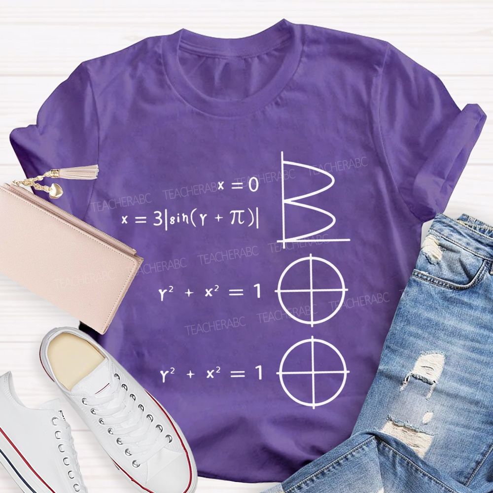 Math Makes Boo Formula Graphic Halloween Teacher T-shirt
