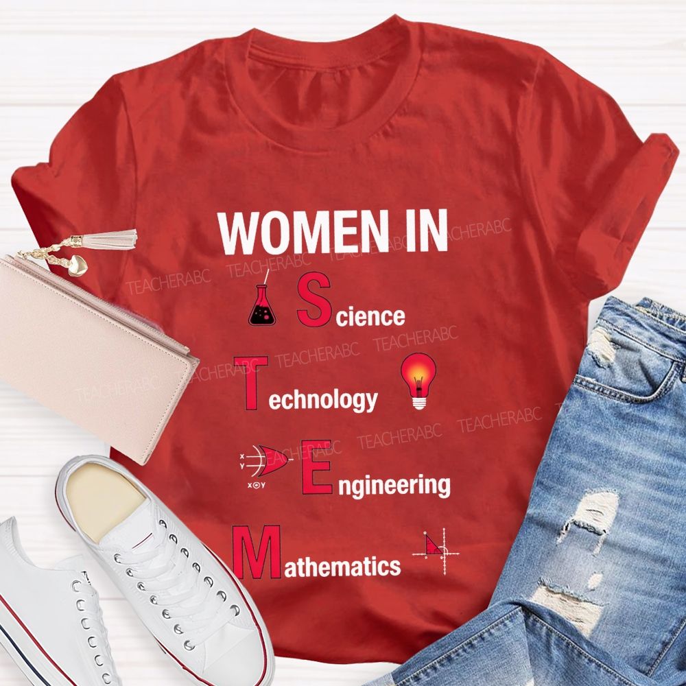 Science Technology Engineering Mathematics Breaking Boundaries Teacher T-shirt