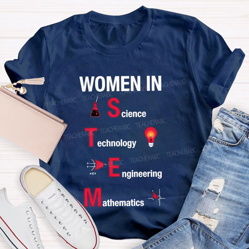 Science Technology Engineering Mathematics Breaking Boundaries Teacher T-shirt