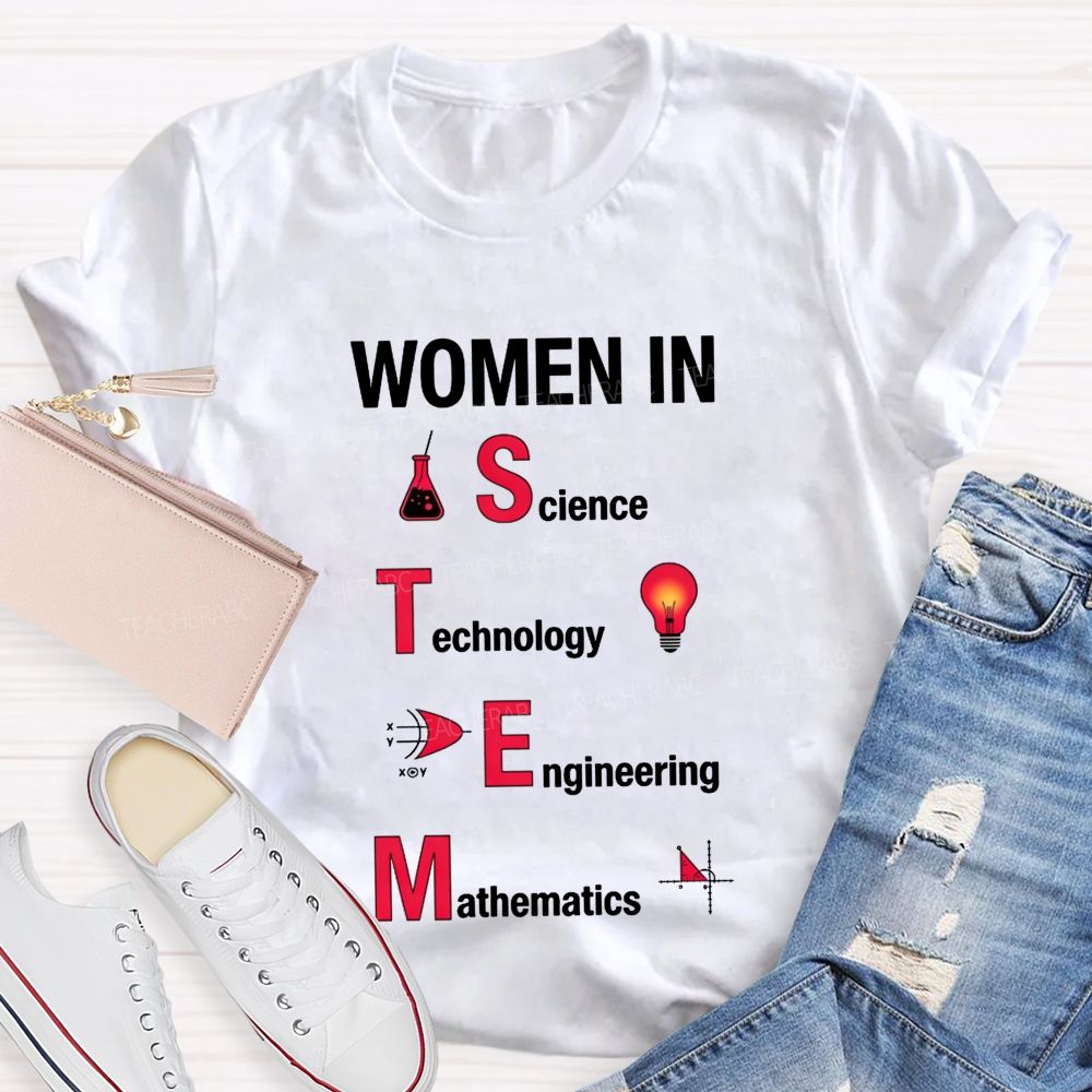 Science Technology Engineering Mathematics Breaking Boundaries Teacher T-shirt